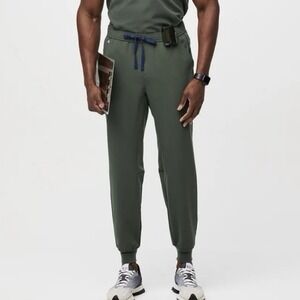 FIGS Men's Jogger Scrub Pants Large Tall Olive Green Tansen Style MXXSW2004T